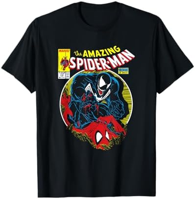 Amazon.com: Marvel Spider-Man Black Suit Venom Amazing 300 Adult T