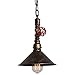 UNITARY Brand Rustic Copper Metal Shade Water Pipe Pendant Light Max 40W with 1 Light Painted Finish