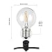 BRTLX Commercial Grade Outdoor Weatherproof G40 LED String Lights 18.3Ft with 10 E17 Dropped Sockets 0.6W 12Pcs LED Edison Filament Bulb Included for Bar Patio Courtyard Porch Wedding