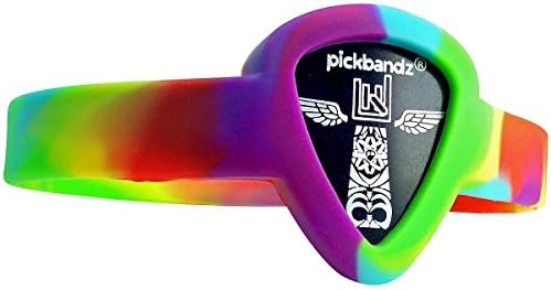 Pickbandz Pick-Holding WristBand Peace Out Tie Dye Medium to Large
