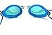 Resurge Sports Anti Fog Racing Swimming Goggles with Quick Adjust Bungee Strap (Blue Mirror)