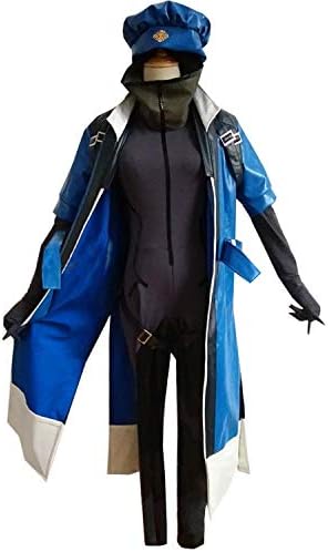 Adul Blue Outfit Jacket Battle Uniform Outfit Halloween