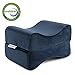 LANGRIA Knee Pillow Memory Foam Leg Pillows for Leg, Back, Hip Pain Relief, Foldable Design with Removable Cover, CertiPUR-US Certified, (9.8 x 5.9 x 7.0 inches) Navy Blue