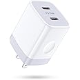 USB C Charger Block, 25W 2 Port Type C Wall Charger Fast Charging Dual PD Power Adapter Plug for iPhone 16 Pro Max 15/15 Pro/15 Pro Max/15 Plus,Samsung Galaxy S24 S23 S22 S21 S20 A15 A14 Android Phone