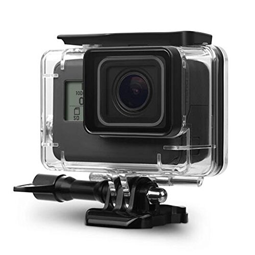 Housing Case, Walway Waterproof Protective Diving Housing Cover Shell Mount for GoPro Hero6 Hero5 Action Camera, with Bracket & Quick Release, 45m Underwater
