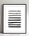Black, Gray and White Abstract Contemporary Wall Art | 11x14 UNFRAMED Print | Modern Mid Century Wall Decor.