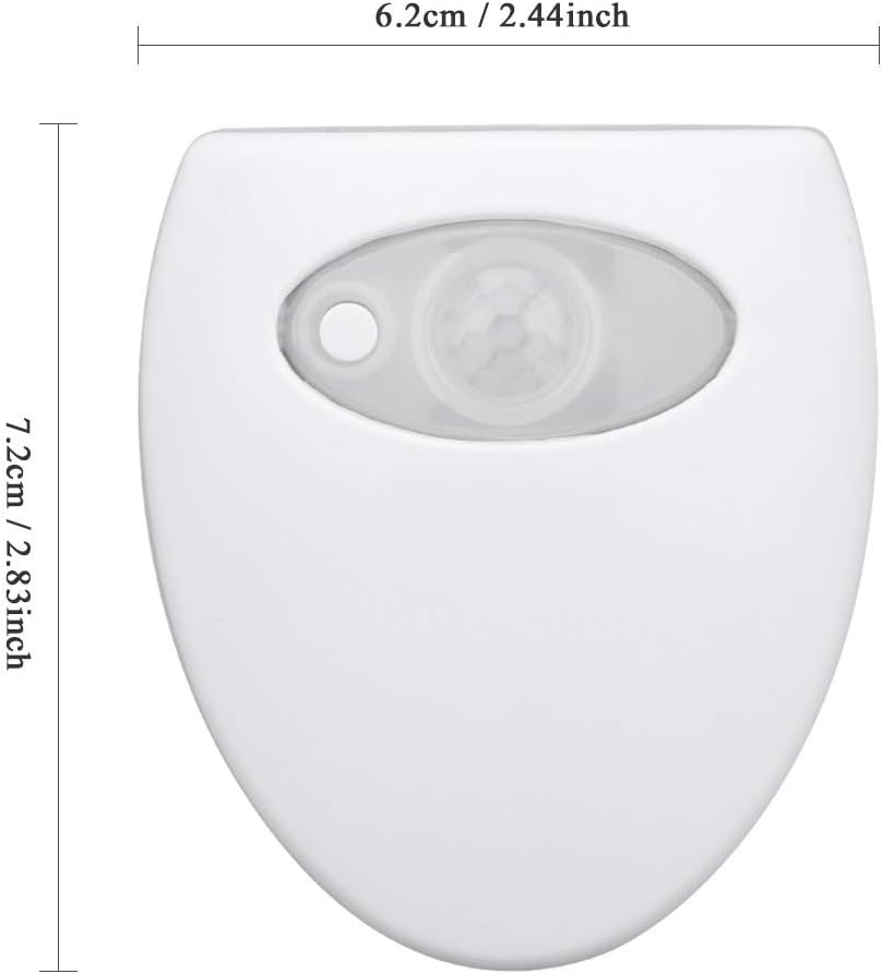 WC Nachtlicht Mit Bewegungsmelder - 16 Farben LED Beleuchtung Für Toilette (3 Stück)