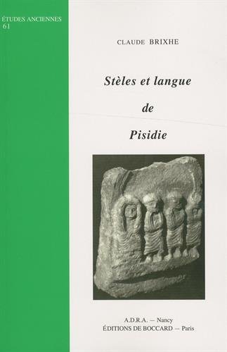 Stèles et langue de Pisidie