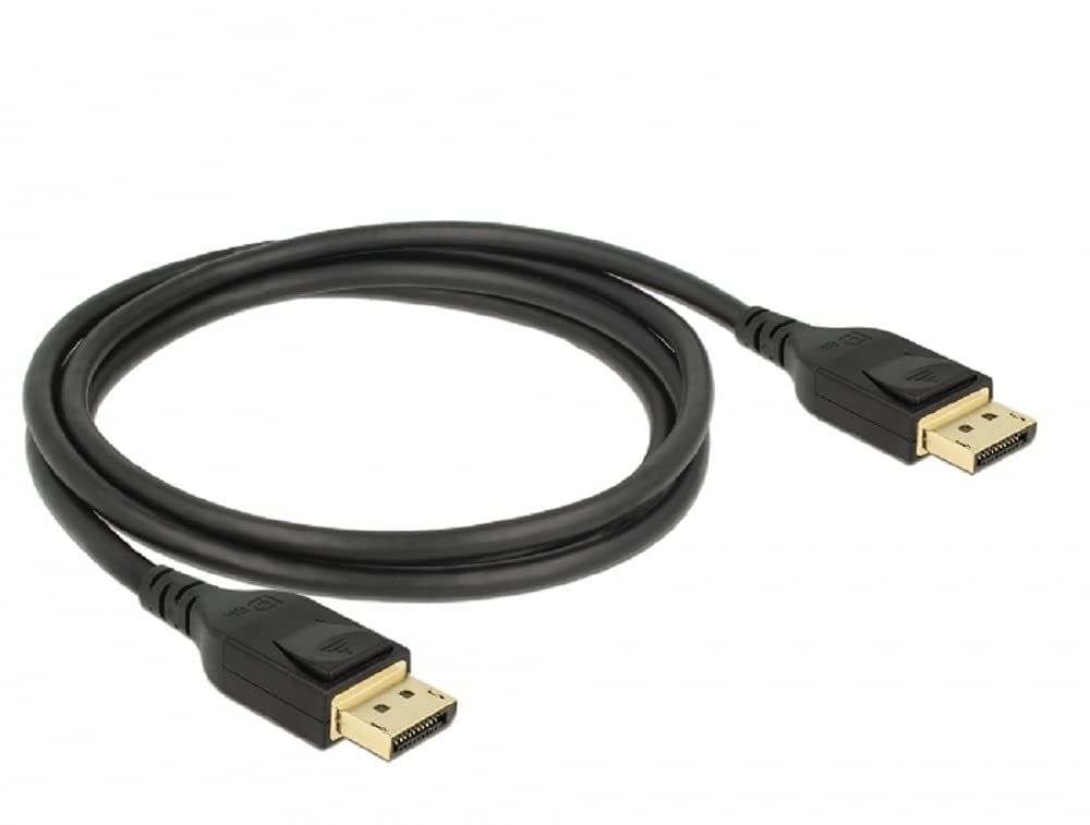 DeLock Cable Displayport 8K 60Hz 1m DP 8K Certified Black — image 1