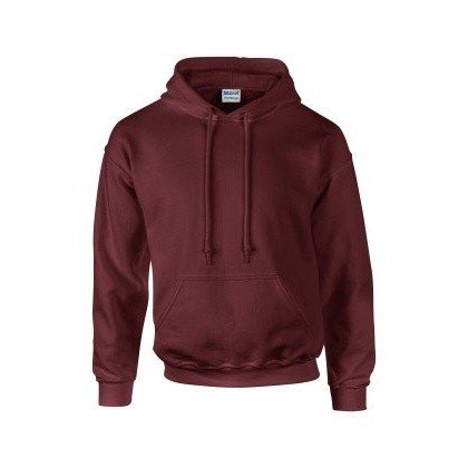 Gildan G125 DryBlend Adult Hooded Sweatshirt, Maroon, Large