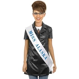 Sarah Palin Sash and Glasses Halloween Costume Kit