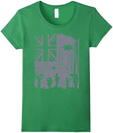 Womens LEST WE FORGET Tshirt Large Grass