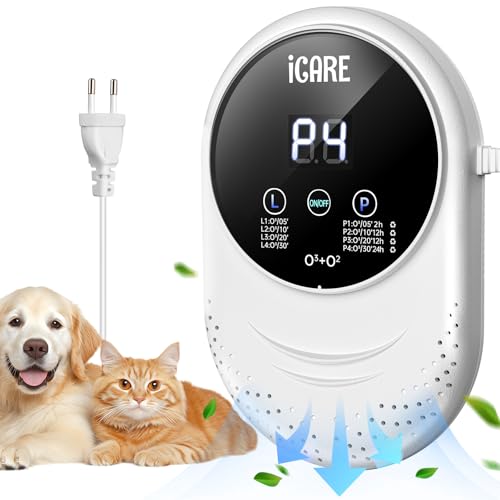 Ozone Generator Air Purifier, 200mg/h Mini Ozone Generator Sterilizer, Air Ionizer Deodorizer for Rooms, Bathroom, Kitchen, Smoke, Cars, Pets, Formaldehyde and Odor