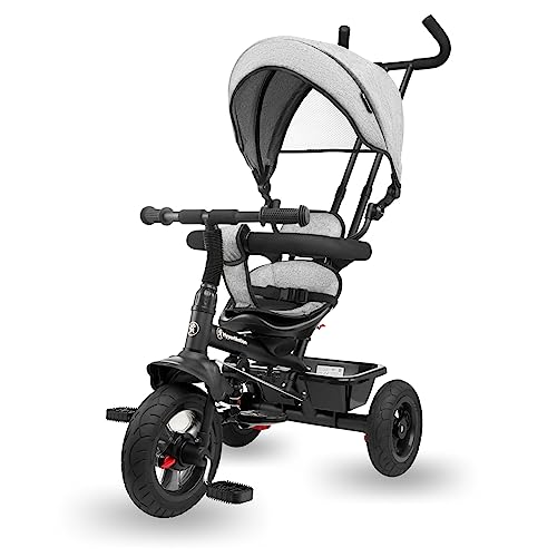 HyperMotion Dreirad ab 1 Jahr mit Schubstange - 3-in-1 Kinderfahrzeug für 1-4 Jahre, bis 20 kg - mit höhenverstellbarem Elterngriff und Schiebelenke