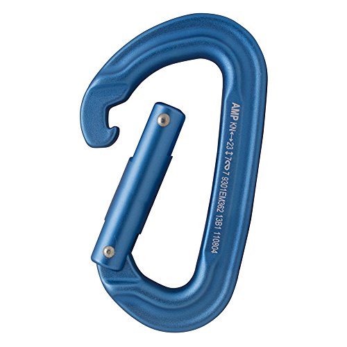 Fusion Climb Contigua Modified Straight Gate Modified D Shape Carabiner Blue - Thumbnail 2