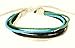 Dark Brown Leather Strap & Coloured Cords Leather Bracelet / Leather Wristband / Surf Bracelet - 63