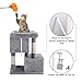 YOHOZ 33in Heavy Duty Luxury Cat Tree and Tower with Feeder Bowl, Spacious Perch, Sisal Wrapped Scratching Posts and Dual Condos Activity Centre Cat Activity Tree Furniture w/Sisal Ball | Fixing Strapthumb 2