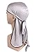 Century Star Satin Silk Head Wrap Durag Long Tail Beanies for Men Women Headwraps Cap 6pcs Wine Red&Navy&Black&Glod&White&Silver