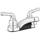 Pacific Bay Lynden Bathroom Sink Faucet - Metallic Plating Over Lightweight ABS Plastic (Chrome)