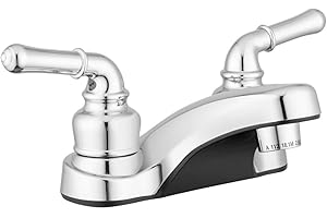 Pacific Bay Lynden Bathroom Sink Faucet - Metallic Plating Over Lightweight ABS Plastic (Chrome)