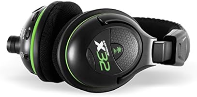 Amazon Com Turtle Beach Ear Force X32 Wireless Gaming Headset Amplified Stereo Xbox 360 Discontinued By Manufacturer Video Games