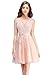 Babyonline Sleeveless Ball Gown Junior's Brithday Party Dress Pink,6