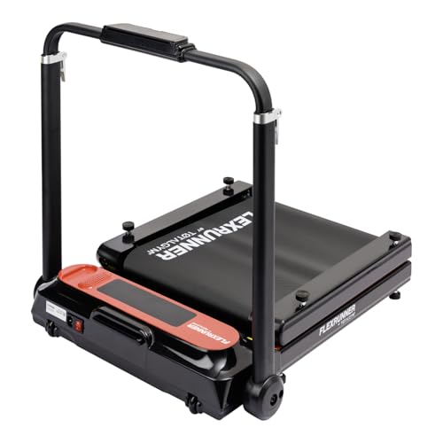 CV Directo FlexRunner Caminadora Plegable Portátil para Ejercicio en Hogar y Oficina 8 Velocidades by TotalGym con Conexión y Bocina Bluetooth Panel Digital Contador de Calorias