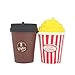 TEEGOMO Soft Popcorn and Coffee Cup (Cinema Pack) Slow Rising Scented Jumbo Squishy Stress Relief Squeeze Decorations Kids Toy