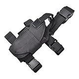 CISNO Drop Leg Adjustable Left Handed Tactical Thigh Pistol Gun Holster
