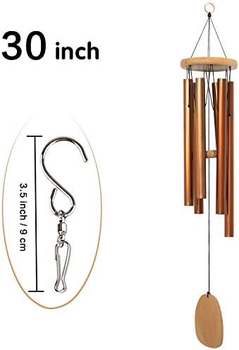 Outdoor Wind Chime, Amazing Grace Wind Chimes, Large Windchimes for Garden, Yark,Patio and Home Décor (30"-Bronze)
