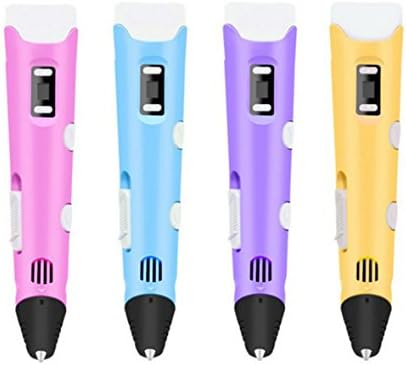 3D Print Pen 3d Drawing Scribbler Templates Doodle g Pen with ABS Filament Sample for Kids/Adults Gift by Latburg(1pcs/color random)