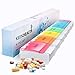 Keenhealth Pill Organizer 7 Day - Weekly 1-Row Medicine Box - Colored Lids with Durable Silk Print - Pill Sorter for Small and Large Pills - 7 Pill Boxes for Supplements and Medication