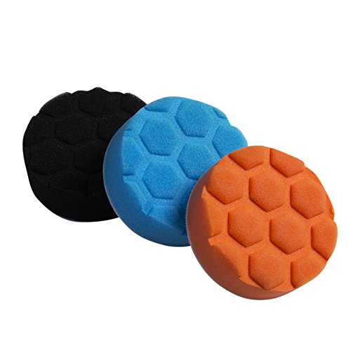 Buffing Foam Sponge Buffing Polishing Pad Kit Set For Car Polisher Multi-Color Variety of sizes 3PCS 3/4/5/6/7'' (3'')