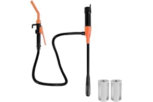 GINTBN Portable Power Battery Pump, Fuel/Water Transfer Pump, 2.4 Gallons per Min, Battery Operated Electric Siphon Pump for Gas Fuel Diesel (No Batteries)