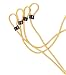 Champion Sports DD Series Double Dutch Licorice Jump Ropes - Yellow, 12-Feet (Set)