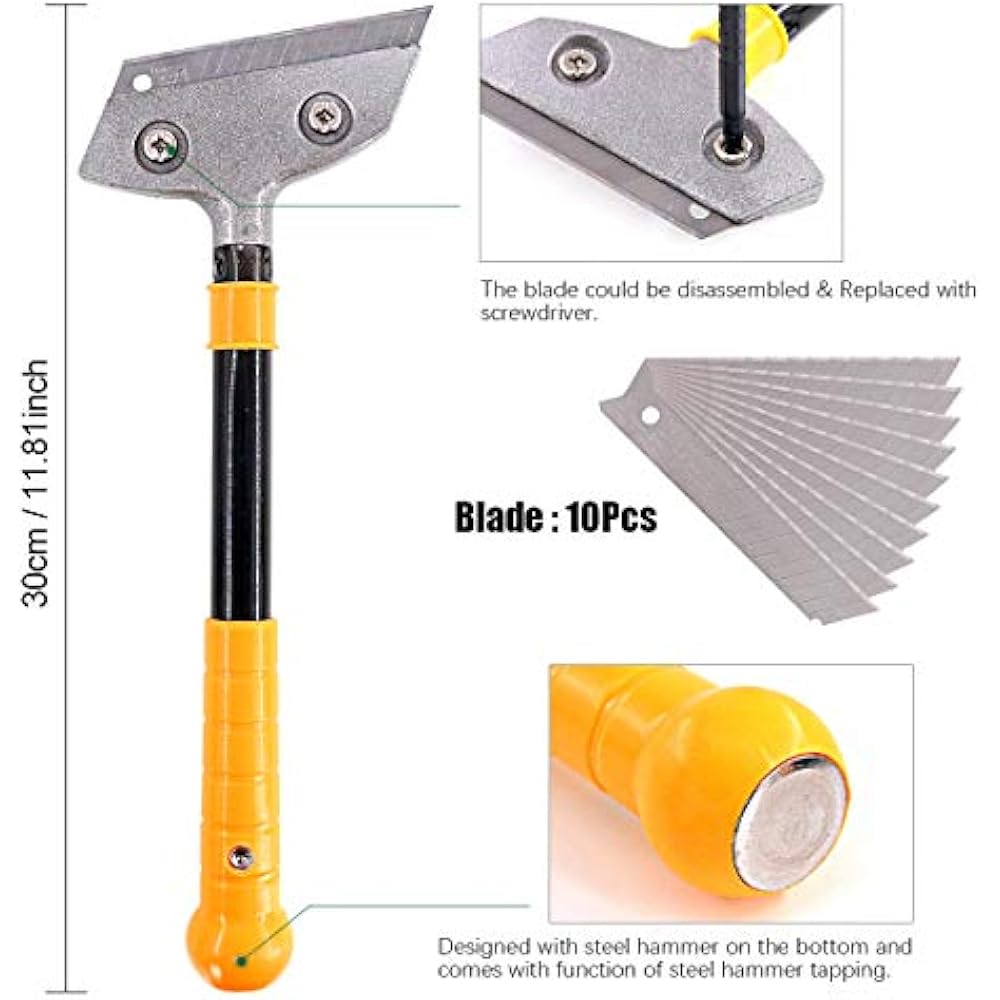 14 Pieces Caulking Tool Kit Silicone Sealant Finishing Tools Metal