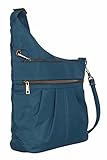 Travelon Anti-Theft Signature 3 Compartment Crossbody (One Size, Teal - Exclusive Color)