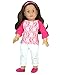 Sophia's Doll Clothes Pink and White 3 Piece Set of 18 Inch Doll Clothing | Fits American Dolls & More! Pink Lace Shirt, Ripped Jeans and Espadrilles 18