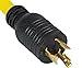 Conntek PL520520 NEMA L5-20P to NEMA 5-15/20R Pigtail Adapter, UL Listed
