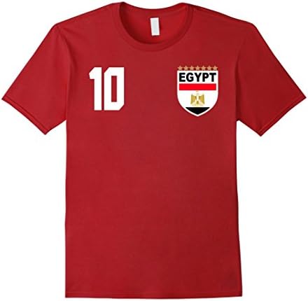 Mens Egypt Football Futbol Soccer Tshirt Large Cranberry