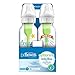 Dr. Brown's Natural Flow Anti-Colic Options+ Narrow Baby Bottle, Dream Adventure, 8 oz/250 mL, with Level 1 Slow Flow Nipple, 0m+, 4 Count (Pack of 1)