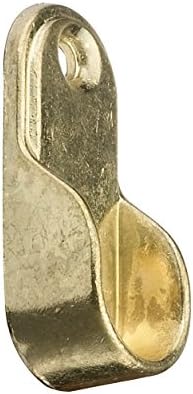 William Hopkins GB03061SK Mazak Diecast Socket for Oval Tube, Brass Plated Finish, Medium, Set of 2 Pieces