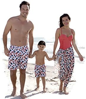 Father &amp; Son Matching Shorts (4-5, WHITE)