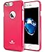 GOOSPERY Pearl Jelly for Apple iPhone 7 Plus Case (2016) Slim Thin Rubber Case (Hot Pink)