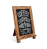 Rustic Torched Wood Tabletop Chalkboard / Vintage Wedding Table Sign / Small Kitchen Countertop Memo Board / Antique Wooden Frame (9.5” x 14” Inches)