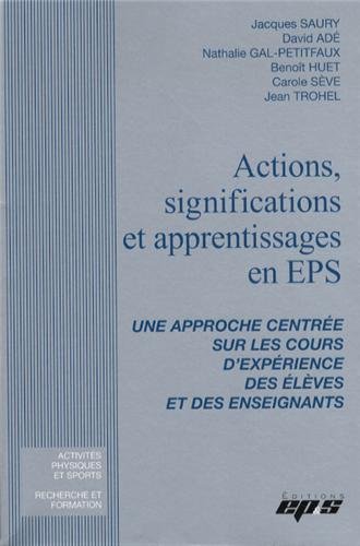 Actions, significations et apprentissages en EPS