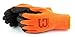 Better Grip BGWLAC Winter Insulated Rubber Latex Coated Work Gloves, Crinkle Pattern, 3 Pairs/ Pack (Large, Orange)