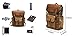 Vintage Canvas waxed Leather Backpack w/Laptop Storage (Large) High School, College, Travel Bag | Canvas and Cotton Craftsmanship | All-Purpose Rucksack for Men, Women, Kids