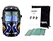 Instapark ADF Series GX-550S Solar Powered Auto Darkening Welding Helmet with Adjustable Shade Range #9 - #13 (American Eagle)