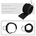 Vishusju Ankle Wrist Cuffs Neoprene Padded Straps D-Ring Glute Kickback for Cable Machines Legs Exercise Adjustable Fitness